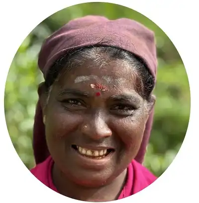 Portrait of Chandramalar, one of the estate tea team